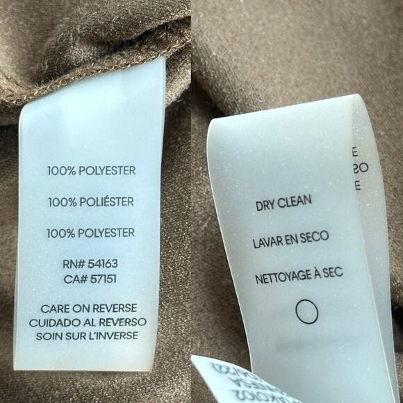 NWT Tommy Hilfiger Brown Faux Suede Fit & Flare Keyhole Tie Dress Womens Size 10 - Picture 13 of 14